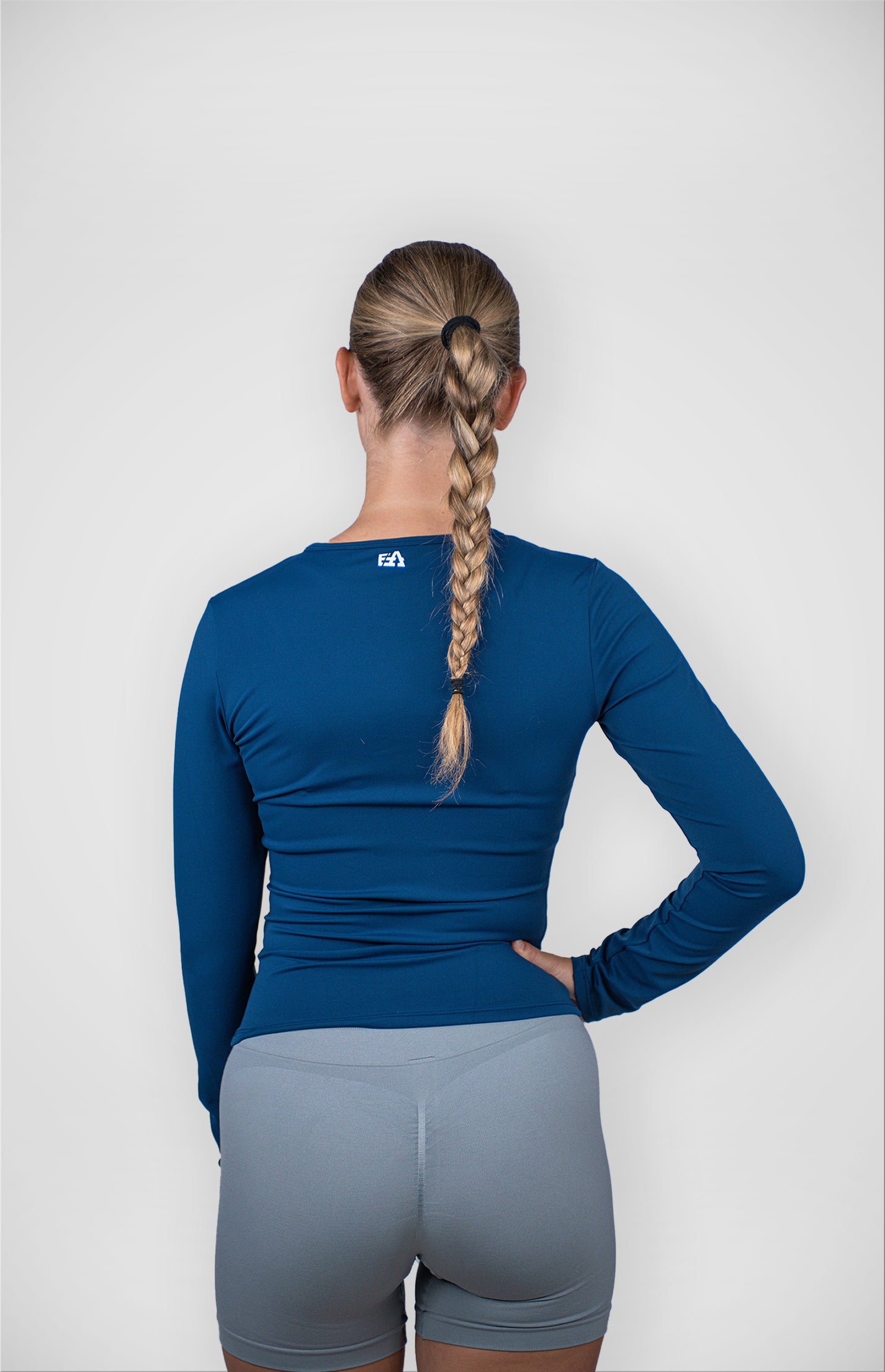 Long sleeve navy blue