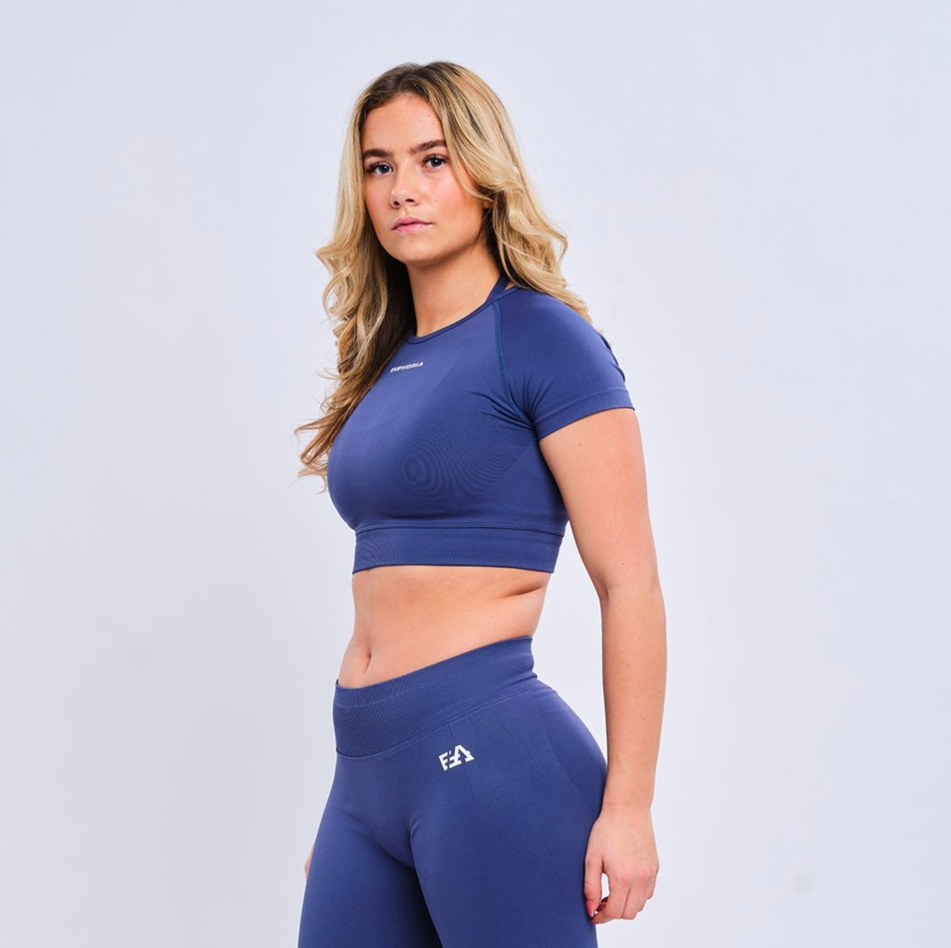 Crop Top Slate Grey