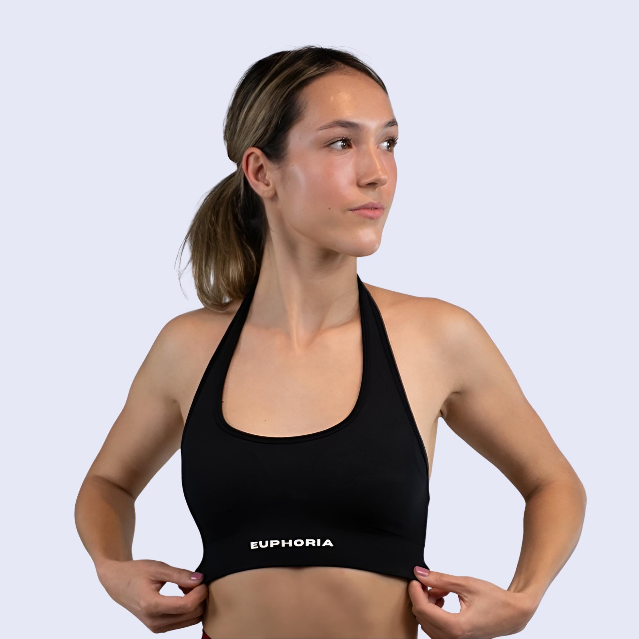 ea halter bra black