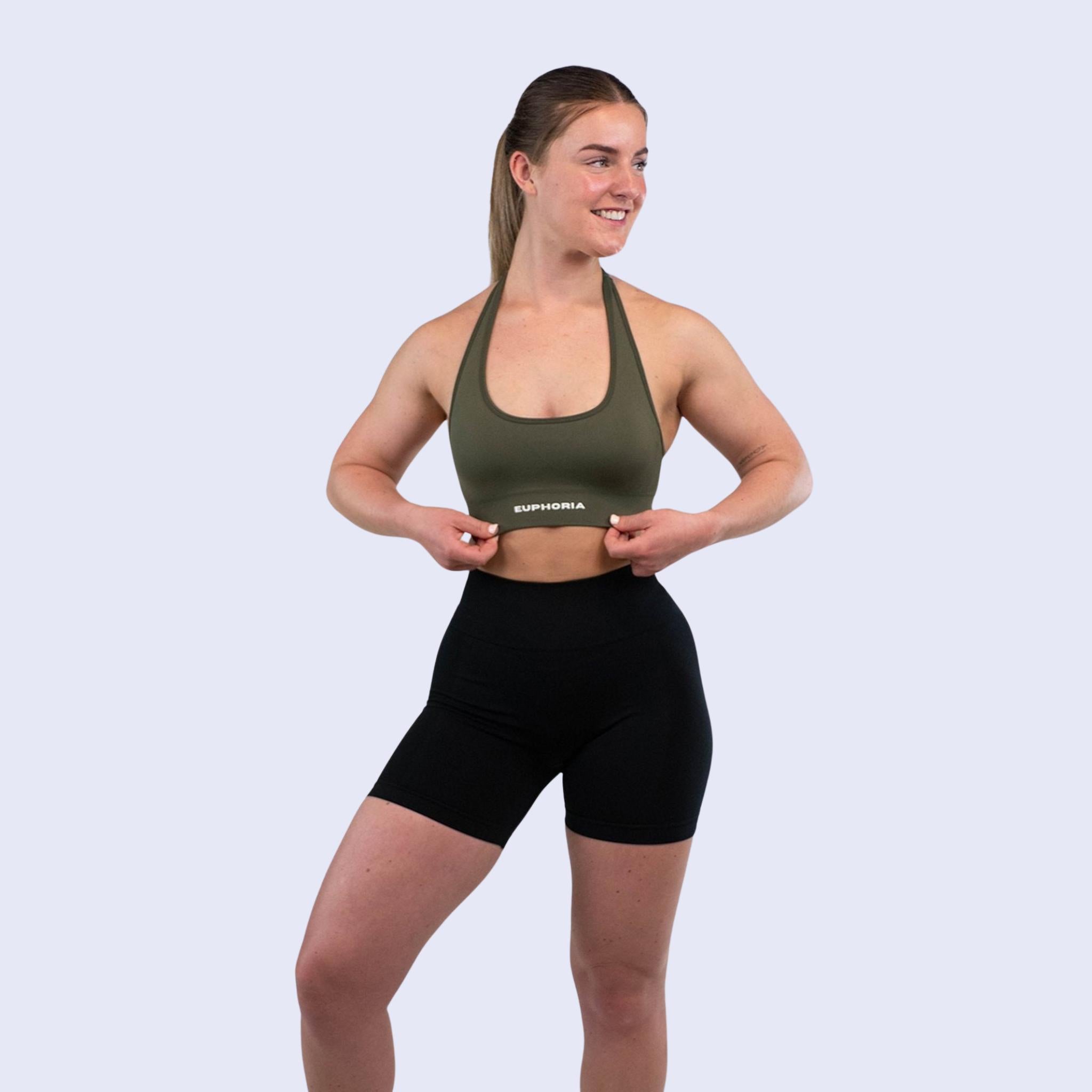 Halter bra army green