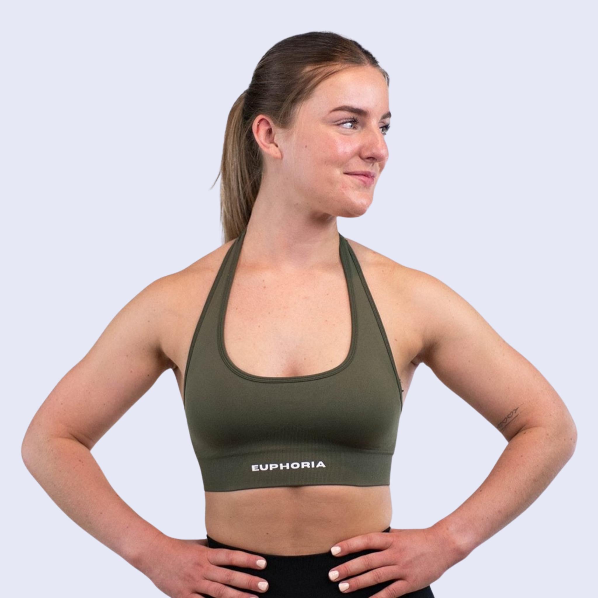 Halter bra army green