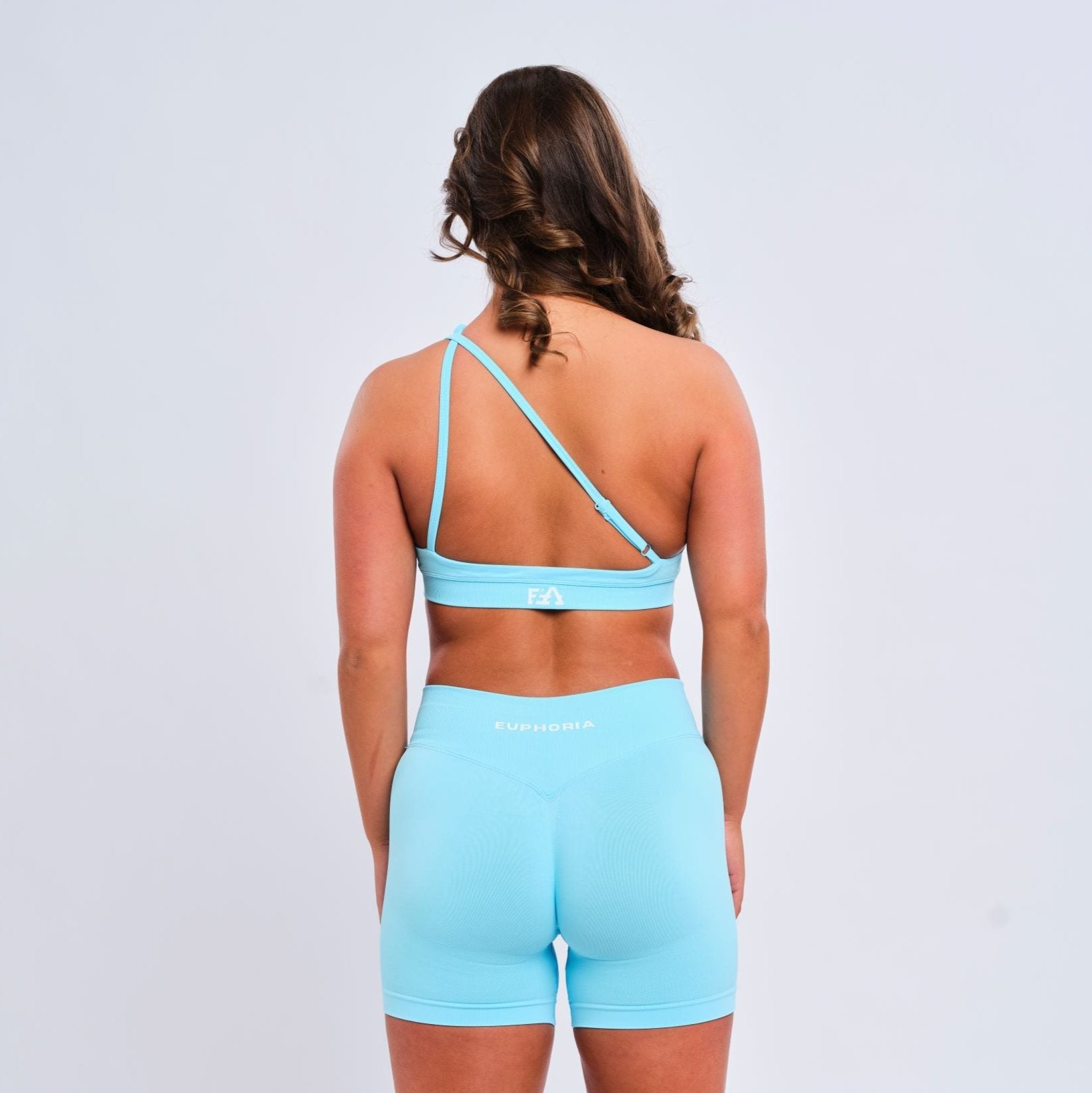 One Shoulder Bra Ice Blue