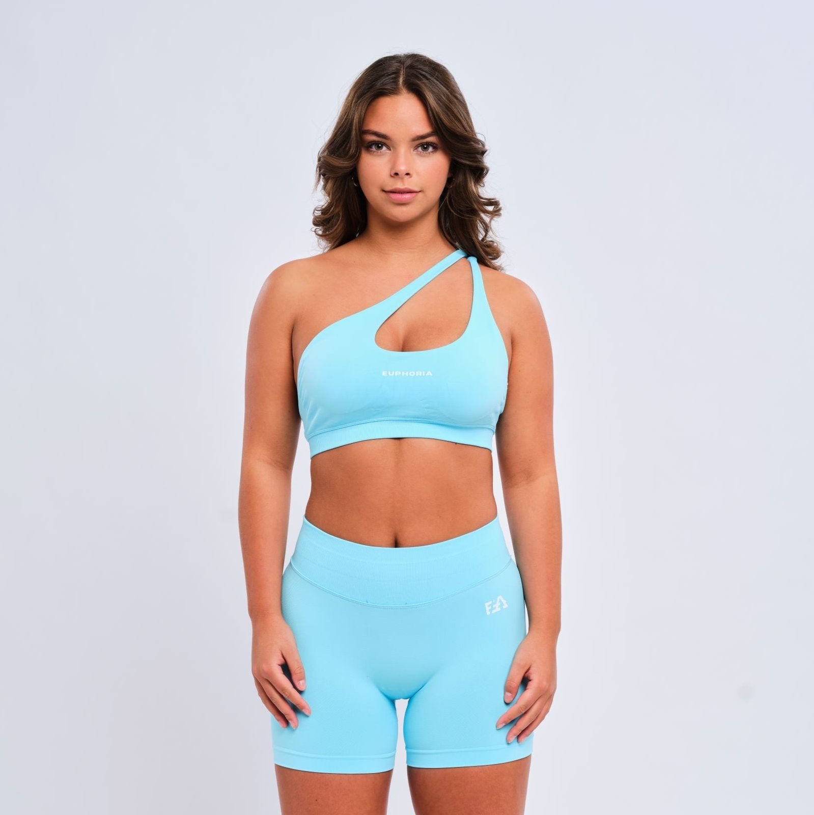 One Shoulder Bra Ice Blue