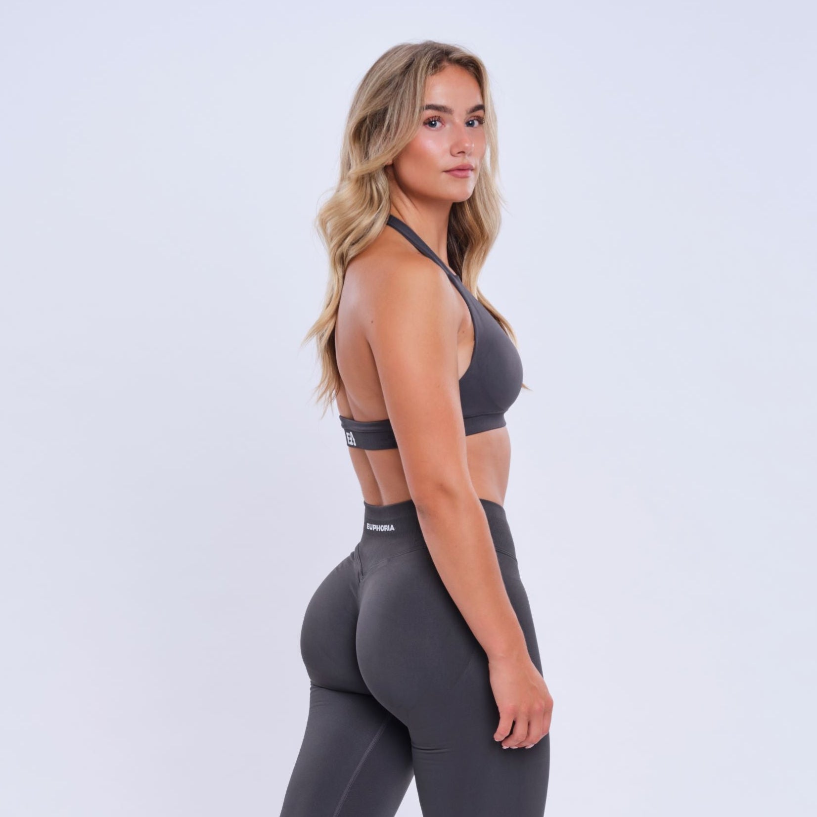 Halter Bra Shark Grey
