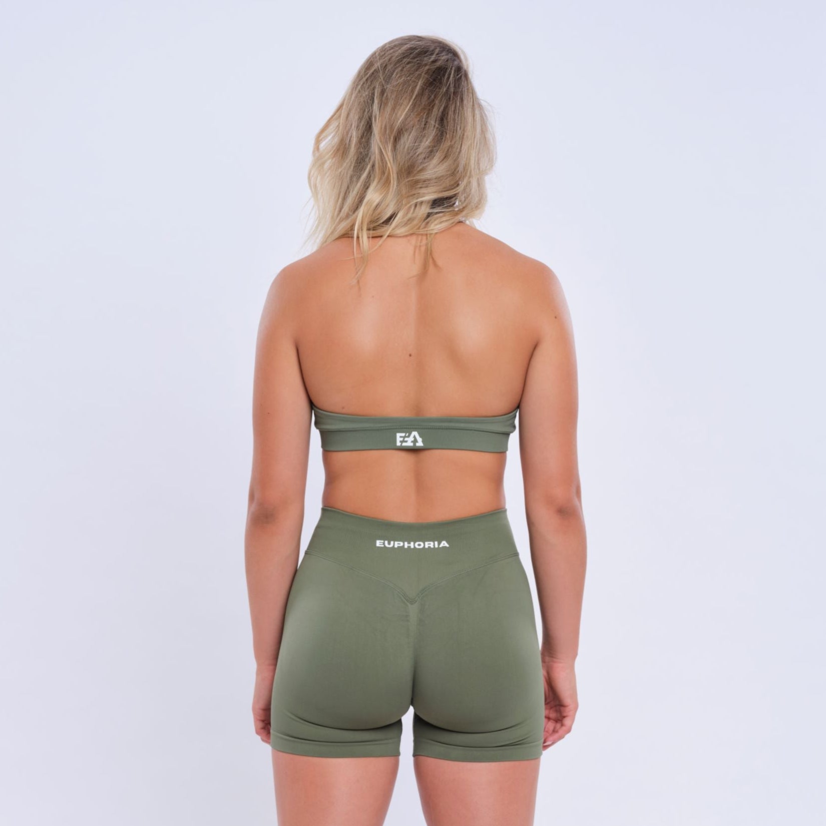 Halter Bra Olive Green