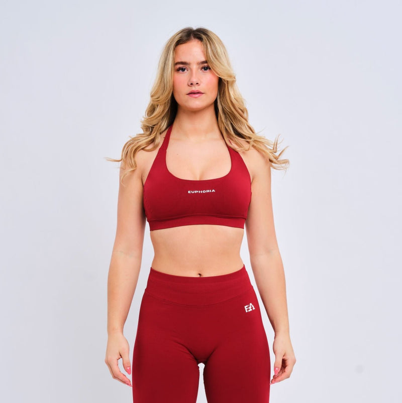 Halter Bra Cherry