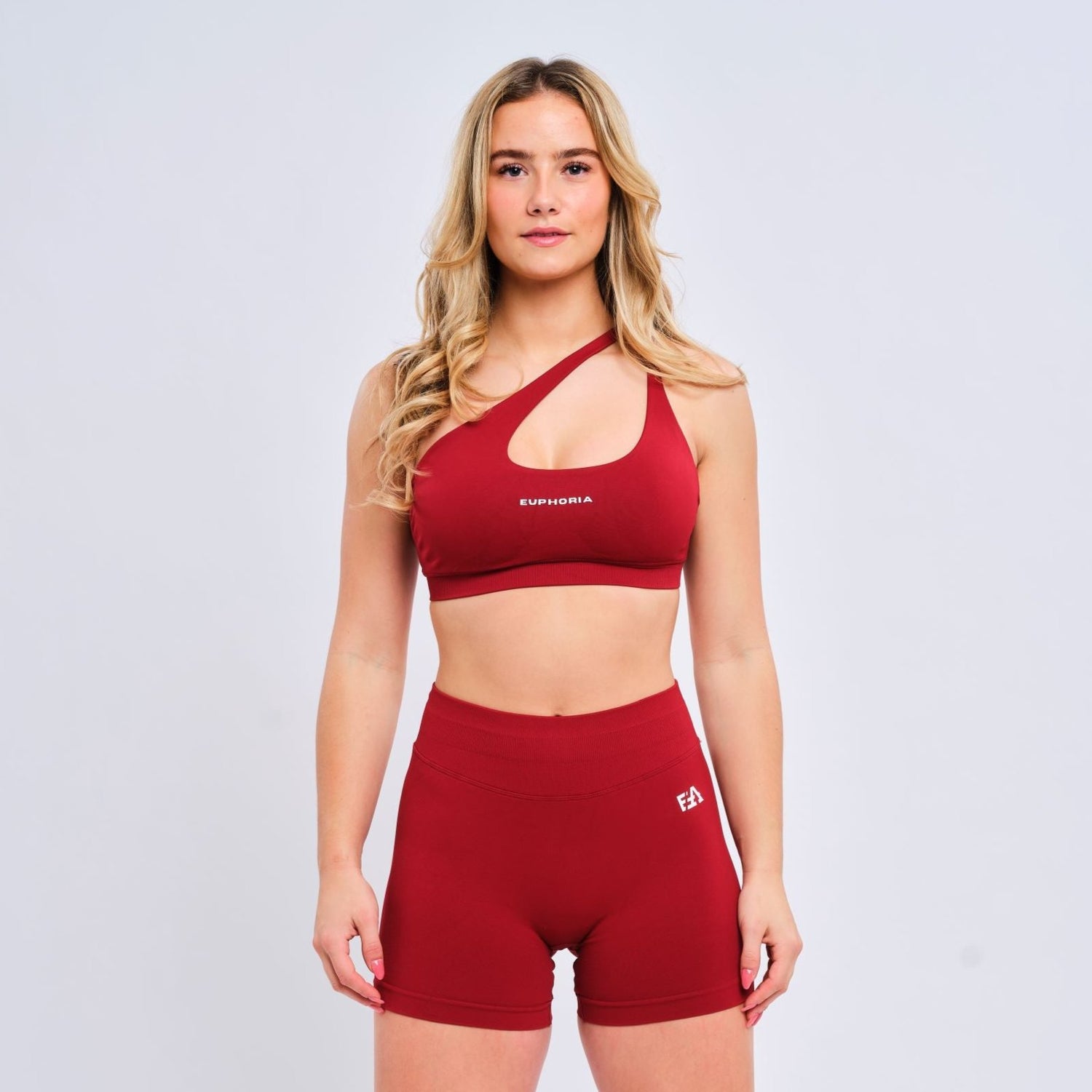 One Shoulder Bra Cherry